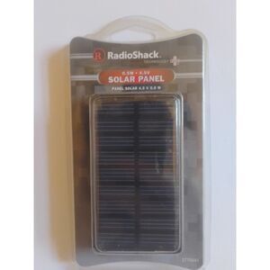 Solar Panel 4.5 VDC / 0.5 Watts RadioShack 277-0045 With Leads NOS